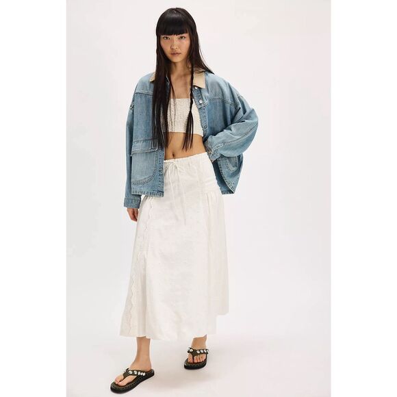 Free People Damson Madder Agatha Puff Skirt